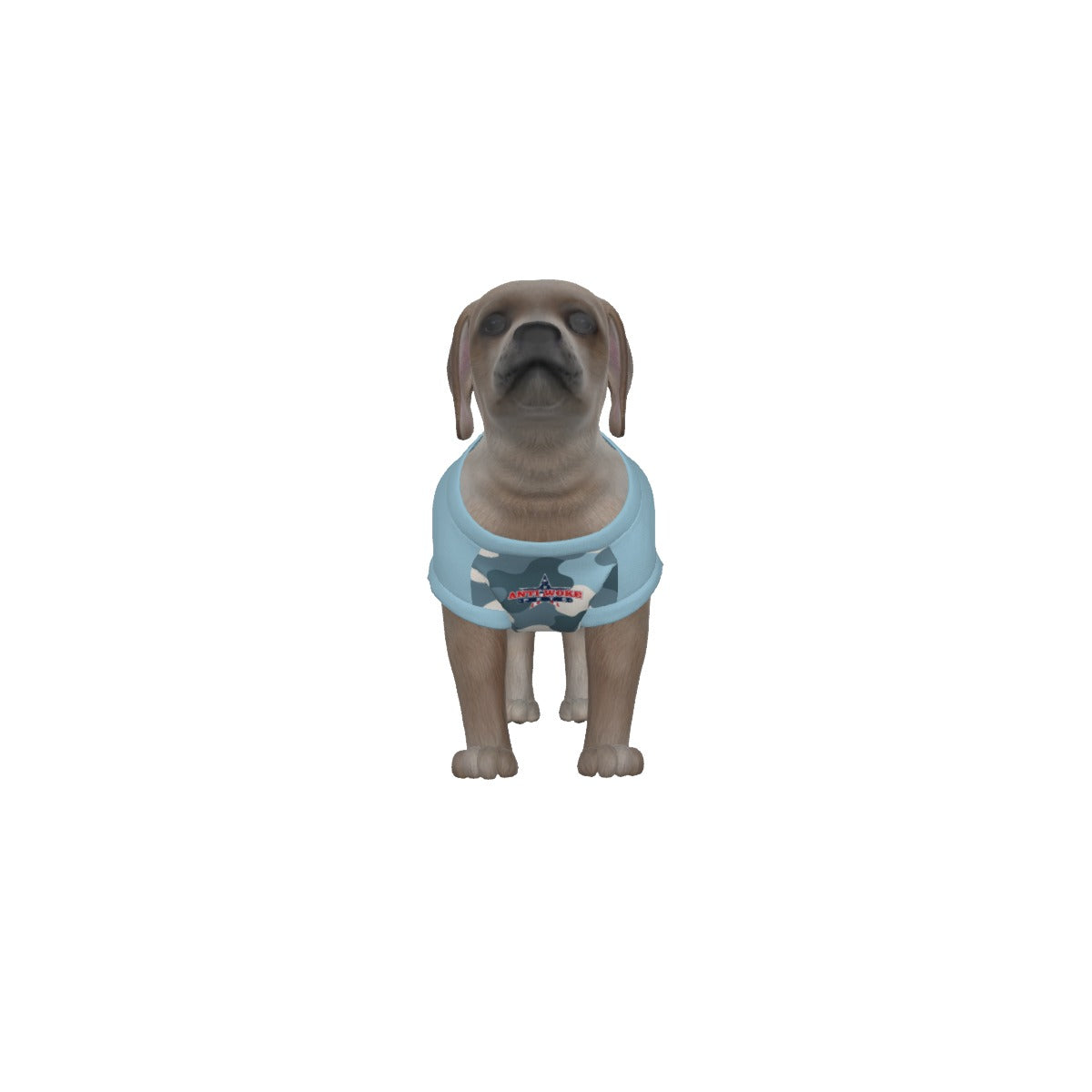 Maltese- White Dog- Baby Blue- Small Dog's Tank Top